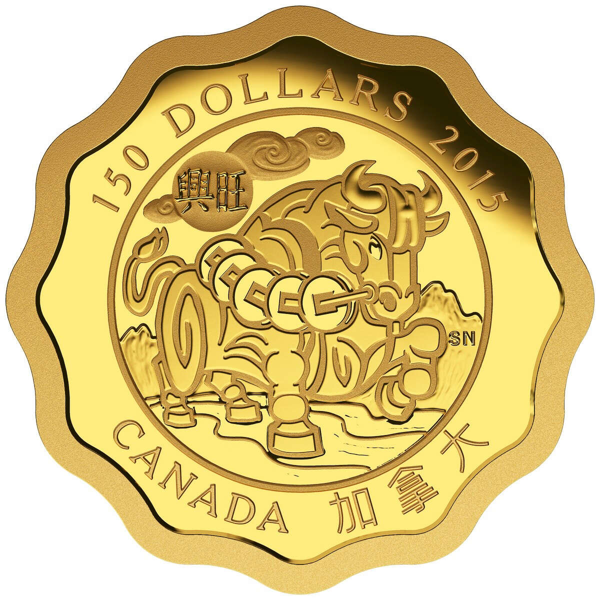 2015 $150 Blessings of Prosperity - Pure Gold Coin Default Title