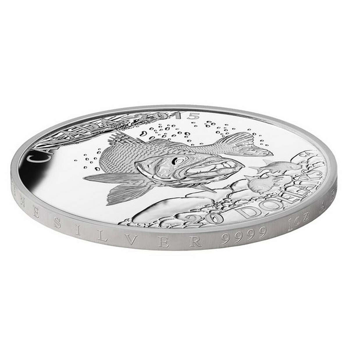 2015 $20 North American Sportfish: Walleye - Pure Silver Coin