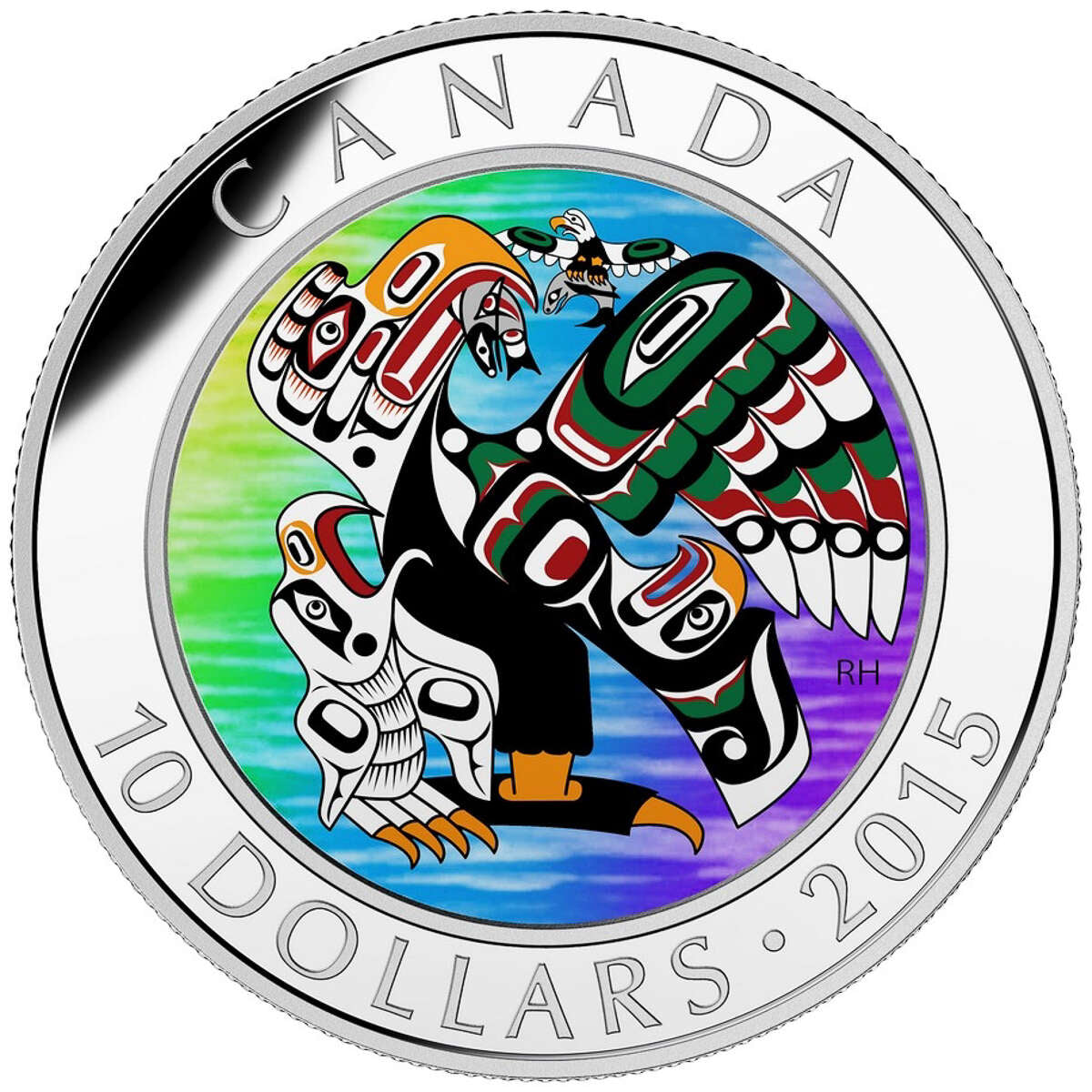 2015 $10 First Nations Art: Mother Feeding Baby - Pure Silver Coin Default Title