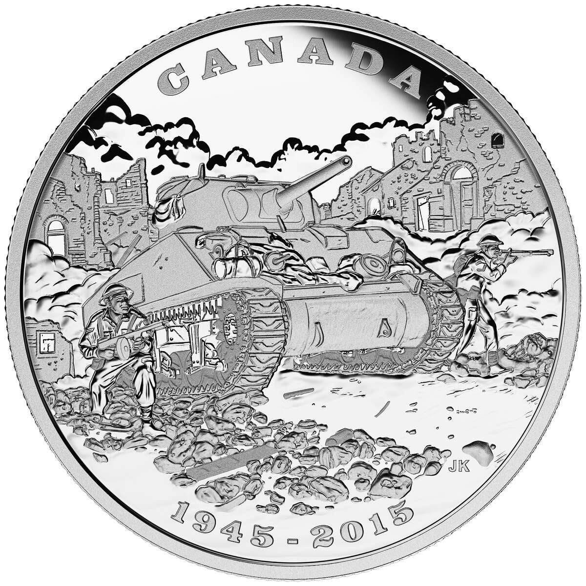 2015 $20 End of the Italian Campaign, 70th Anniversary - Pure Silver Coin Default Title