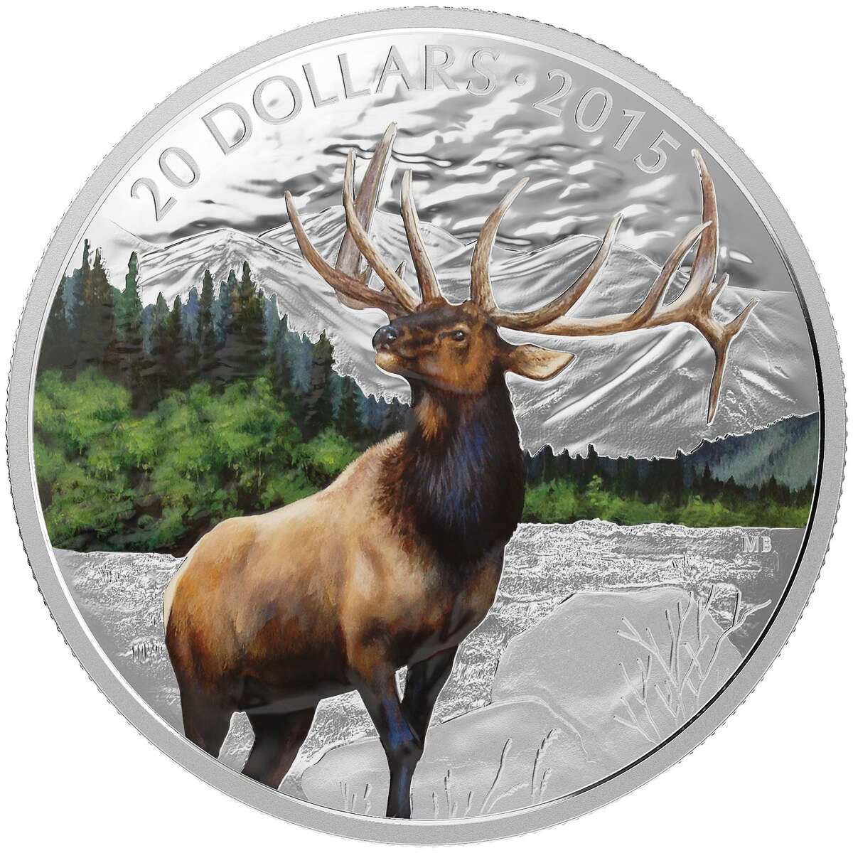 2015 $20 Majestic Elk - Pure Silver Coin Default Title