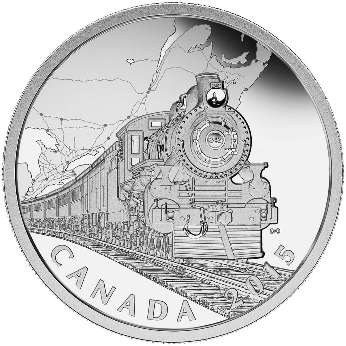 2015 $20 The Canadian Home Front: Transcontinental Railroad - Pure Silver Coin Default Title