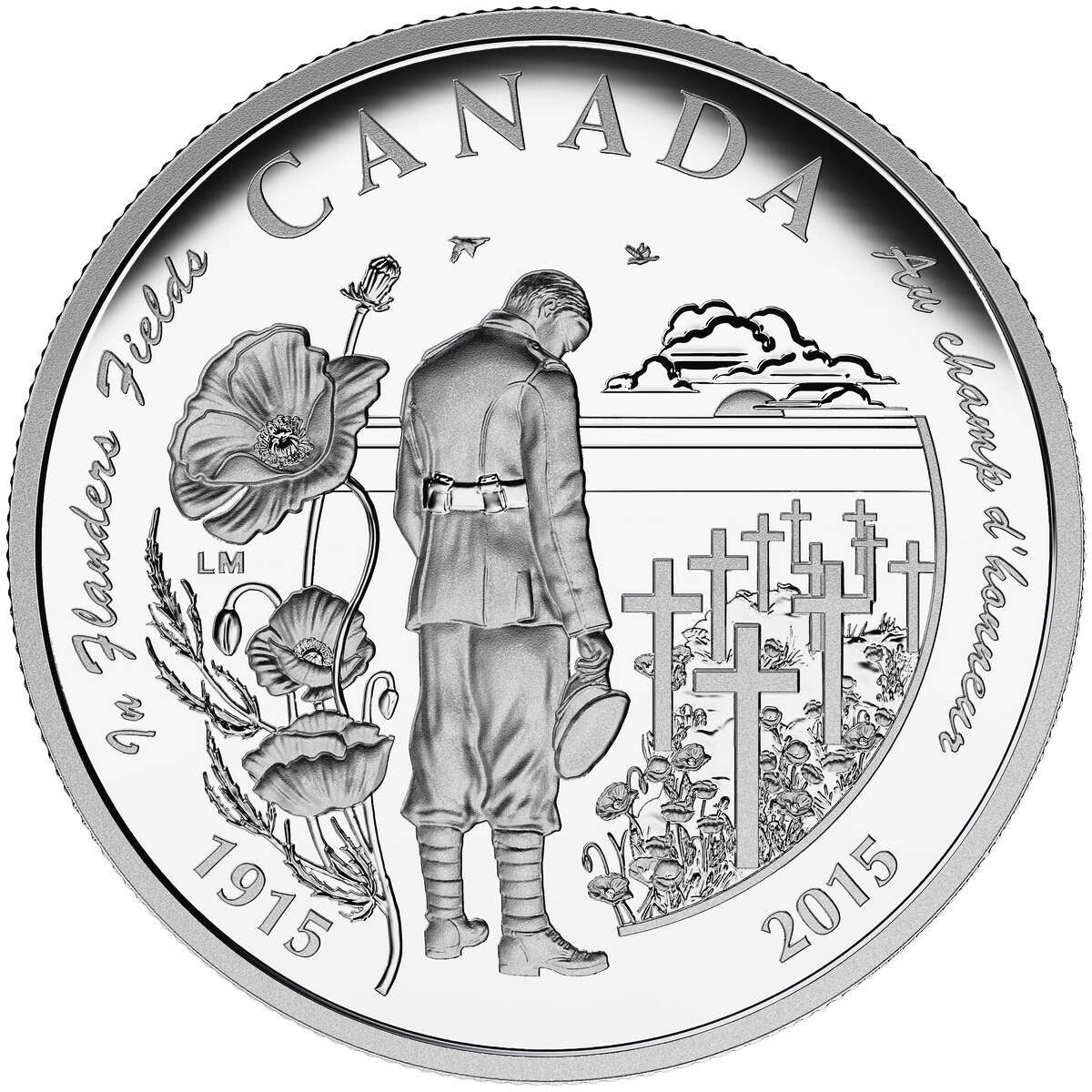 2015 $20 In Flanders Fields, 100th Anniversary - Pure Silver Coin Default Title