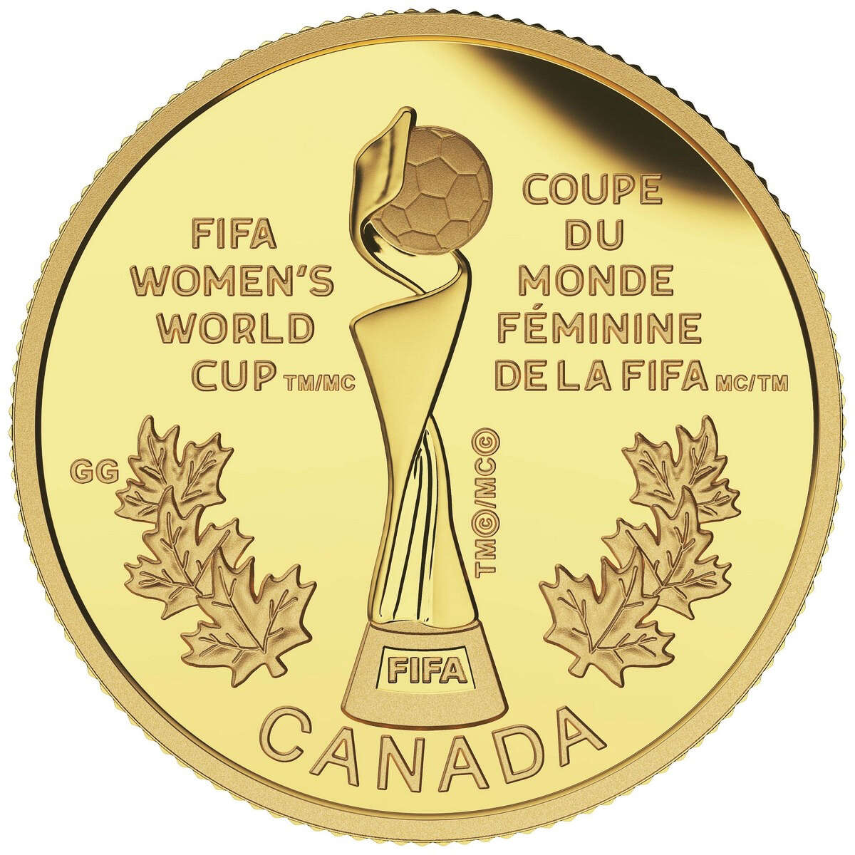 2015 $75 FIFA Women's World Cup Canada 2015<sup>TM/MC</sup>: The Trophy - Pure Gold Coin Default Title