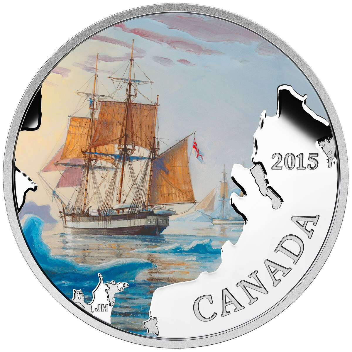 2015 $20 Lost Ships in Canadian Waters: Franklin's Lost Expedition - Pure Silver Coin *SOLD OUT AT THE MINT* Default Title