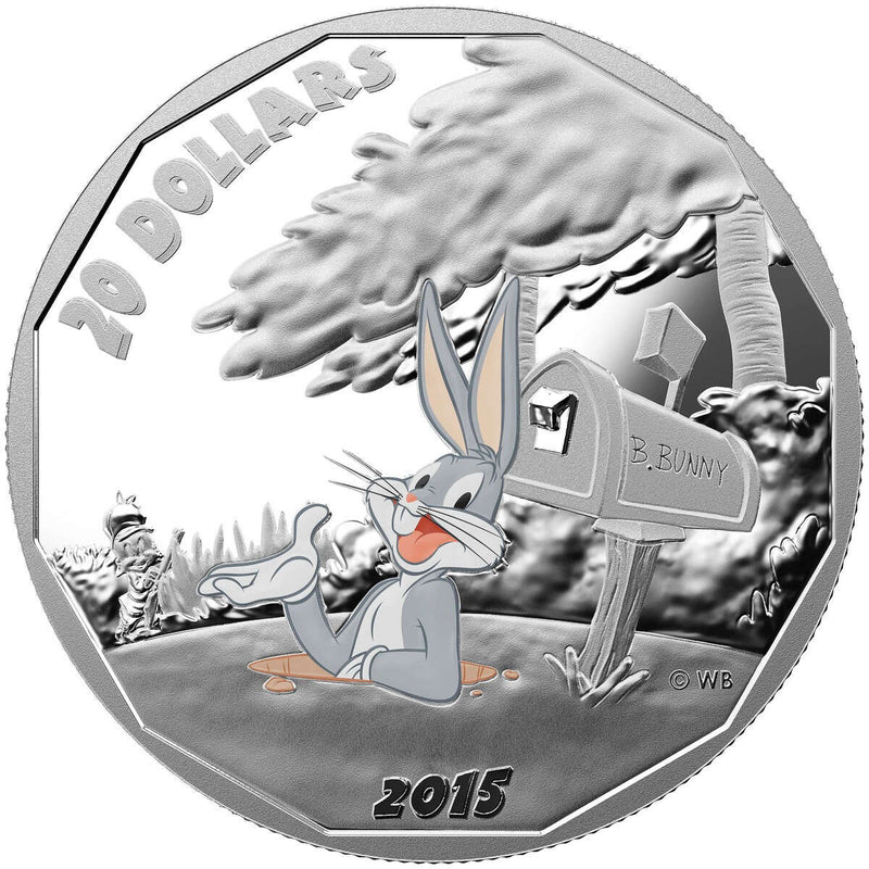 2015 $20 Looney Tunes<sup>TM</sup> - Pure Silver 4-Coin Set with Watch Default Title