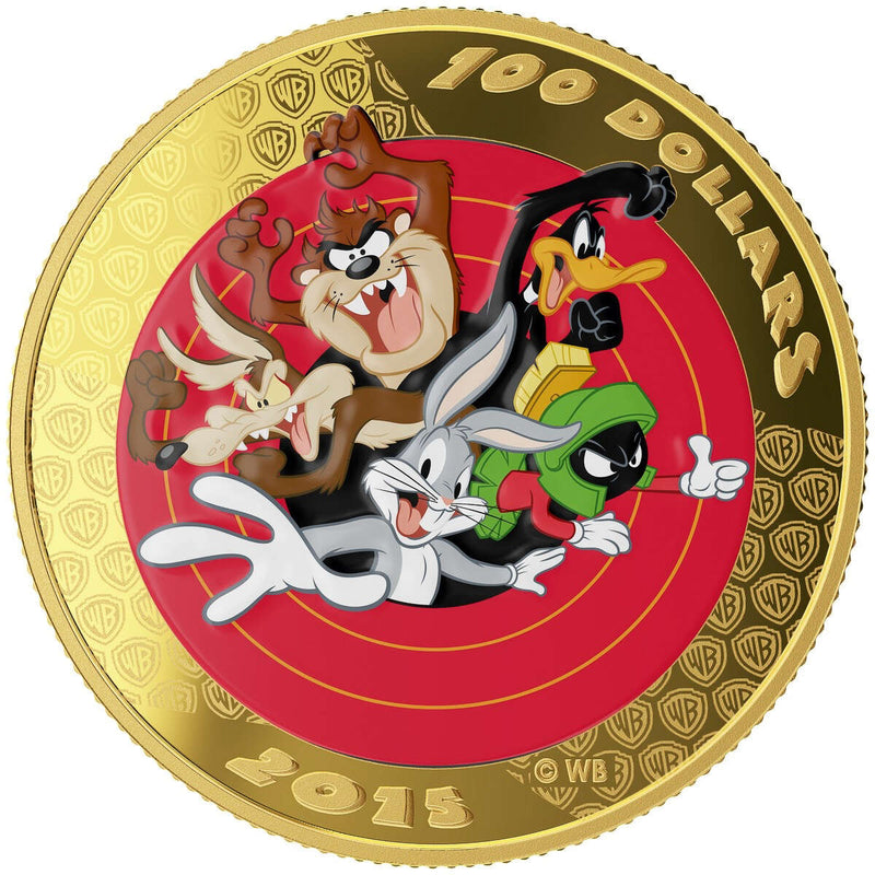 2015 $100 Looney Tunes<sup>TM</sup>: Bugs Bunny and Friends - 14-kt. Gold Coin and Pocket Watch *SOLD OUT AT THE MINT* Default Title