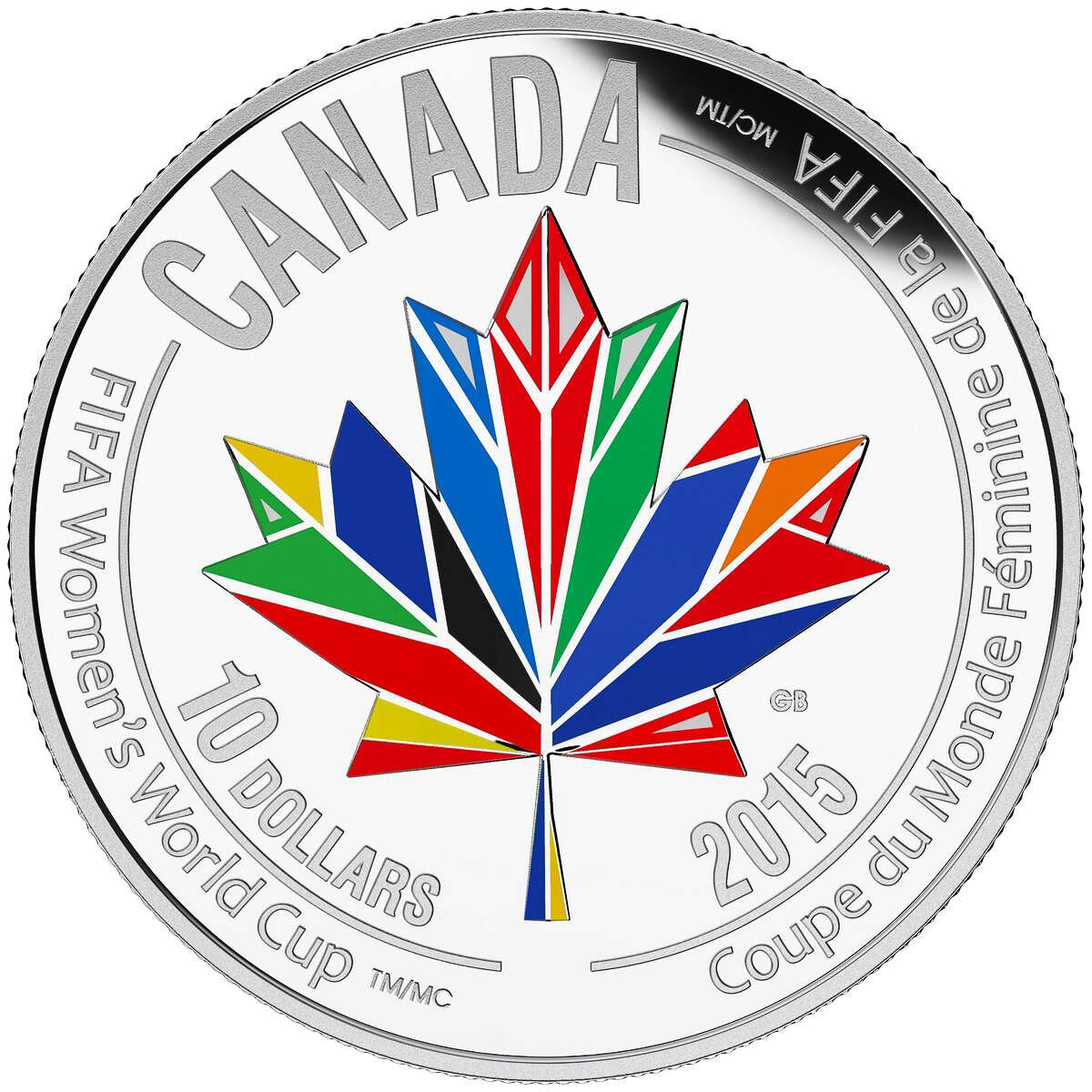 2015 $10 FIFA Women's World Cup Canada 2015<sup>TM/MC</sup>: Canada Welcomes the World - Pure Silver Coin Default Title