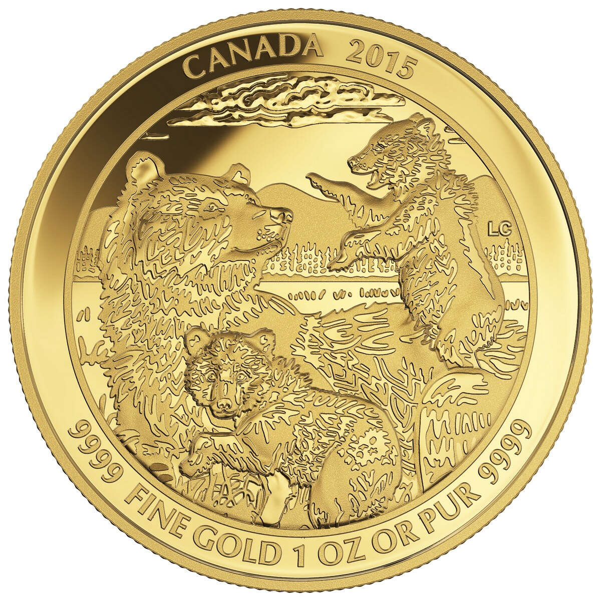 2015 $200 Grizzly Bear: The Clan - Pure Gold Coin Default Title