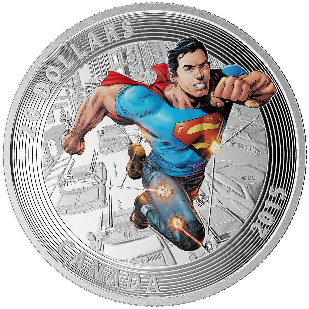 2015 $20 <i>Action Comics #1</i> (2011): Iconic Superman<sup>TM</sup> Comic Book Covers - Pure Silver Coin Default Title