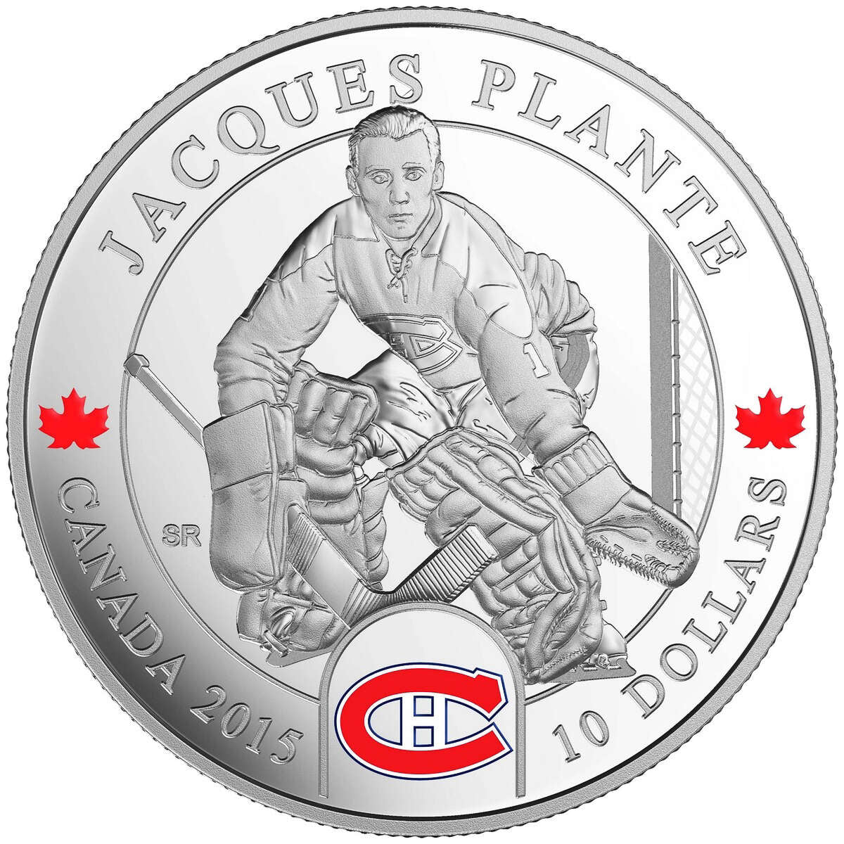 2015 $10 Goalies: Jacques Plante - Pure Silver Coin Default Title