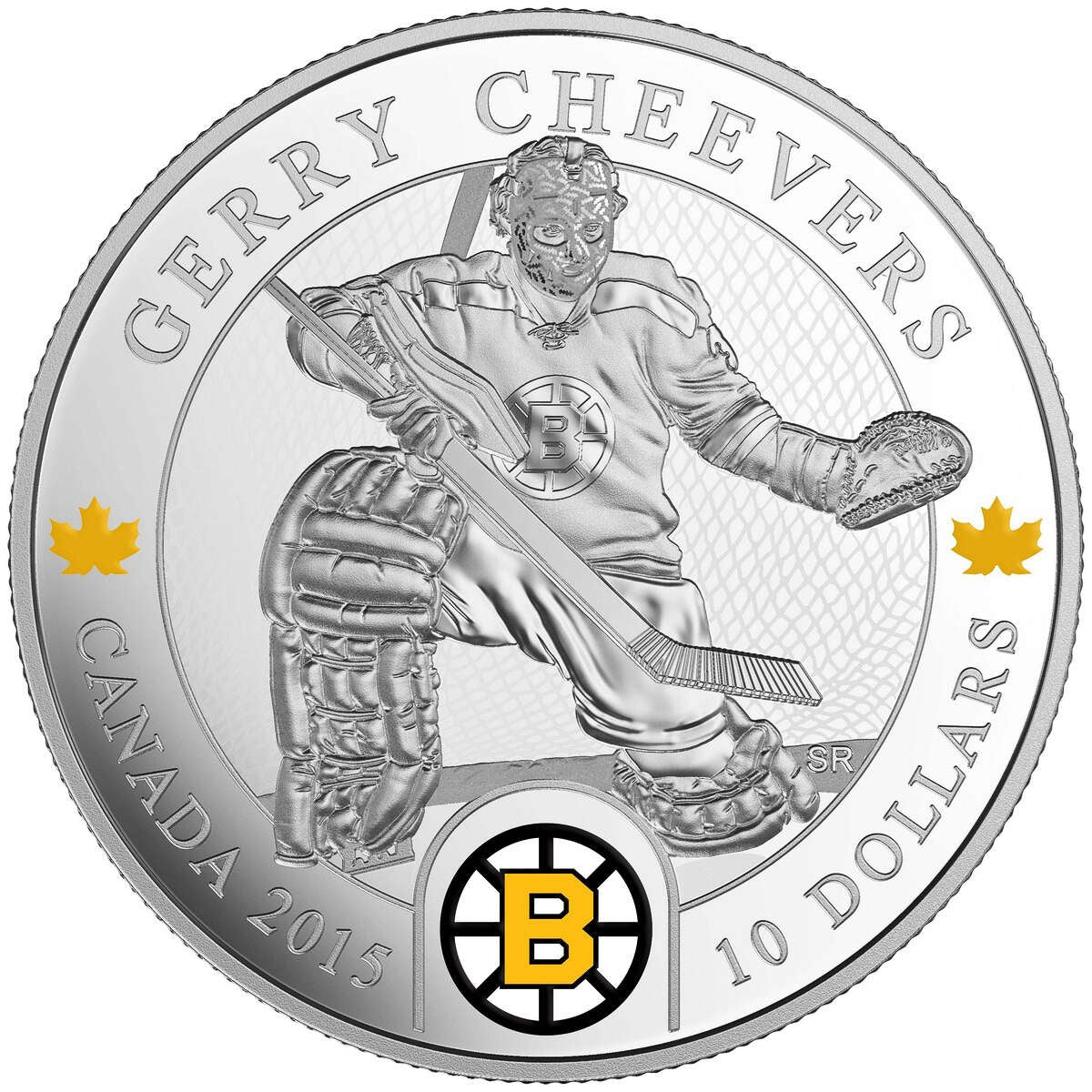 2015 $10 Goalies: Gerry Cheevers - Pure Silver Coin Default Title