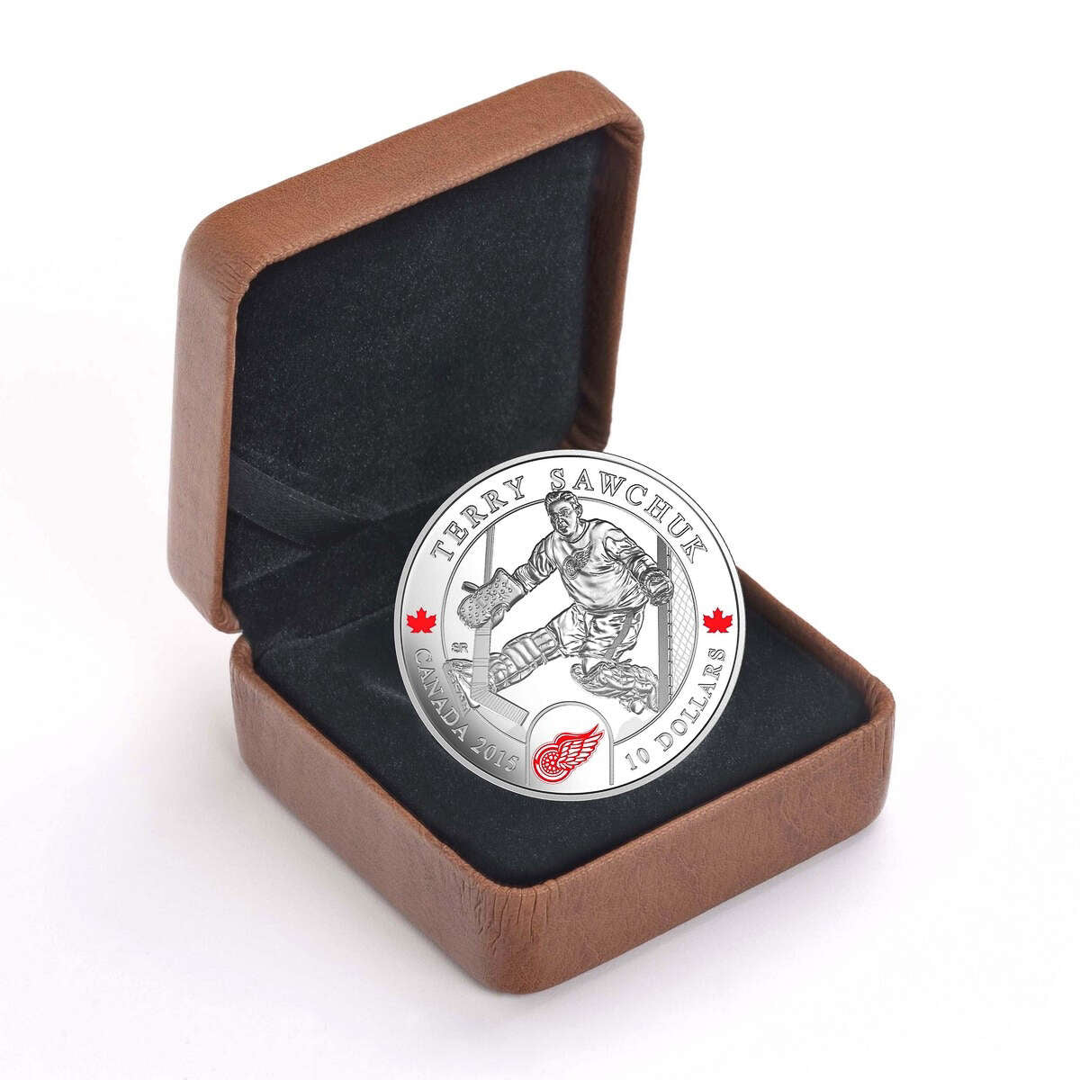 激レア 入手困難 EAGLE DOCTOR パッチ 2015 $10 Goalies: Terry Sawchuk - Pure Silver Coin