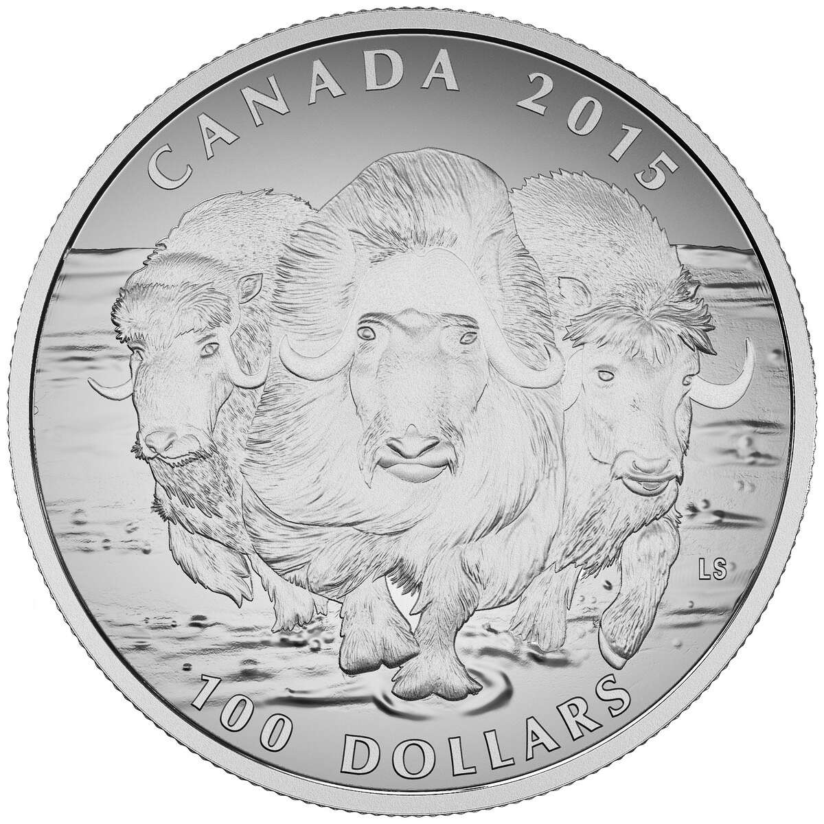 2015 $100 for $100 Musk Ox - Pure Silver Coin Default Title