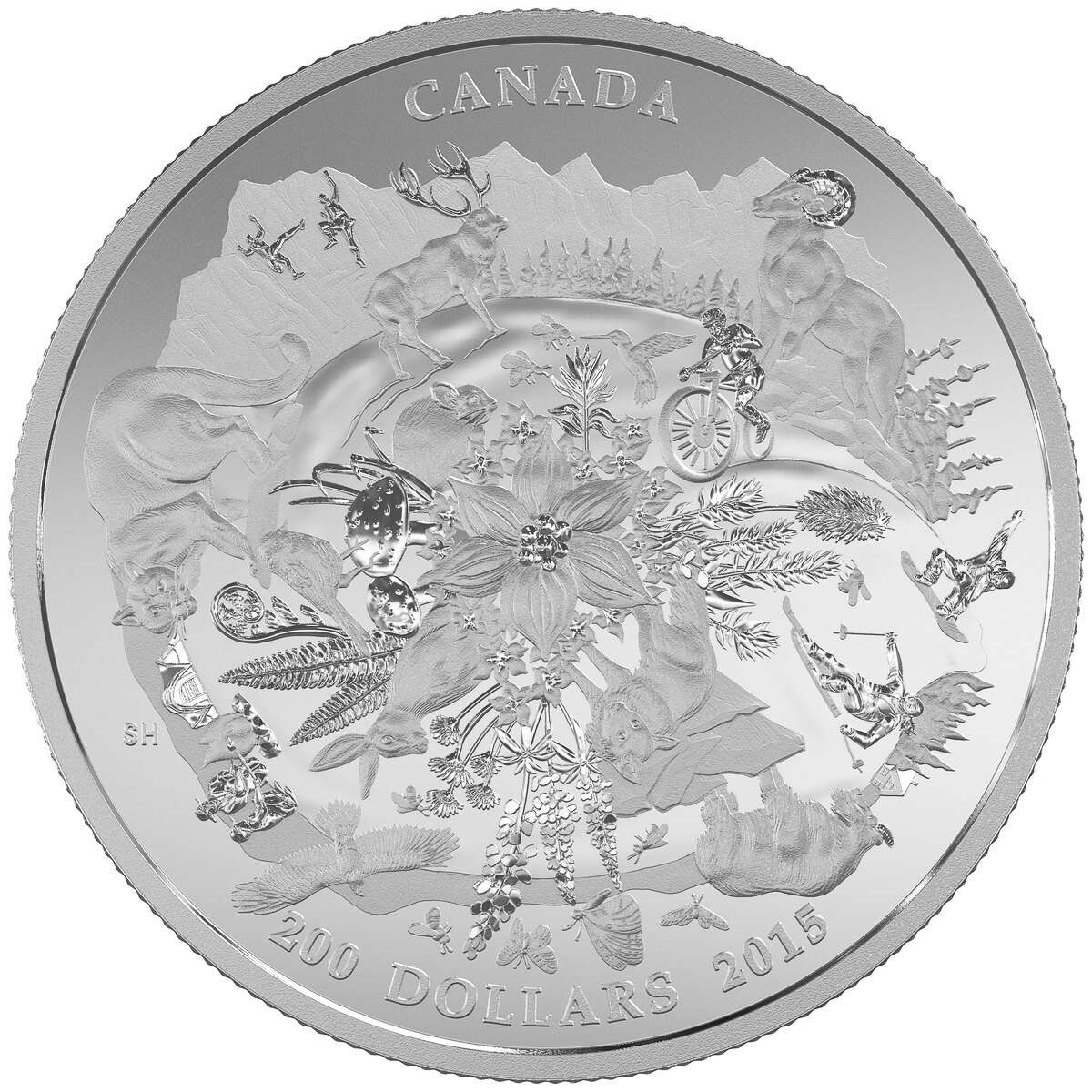 2015 $200 for $200 Canada's Rugged Mountains - Pure Silver Coin Default Title