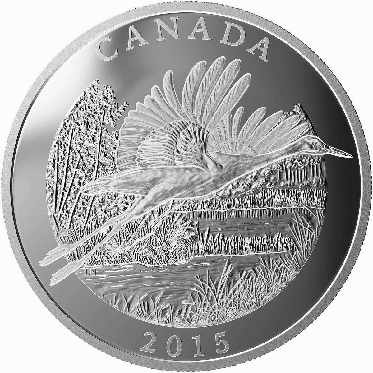 2015 $125 Conservation Series: The Whooping Crane - Pure Silver Coin Default Title