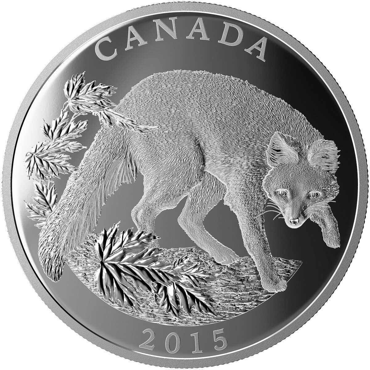 2015 $125 Conservation Series: The Grey Fox - Pure Silver Coin Default Title
