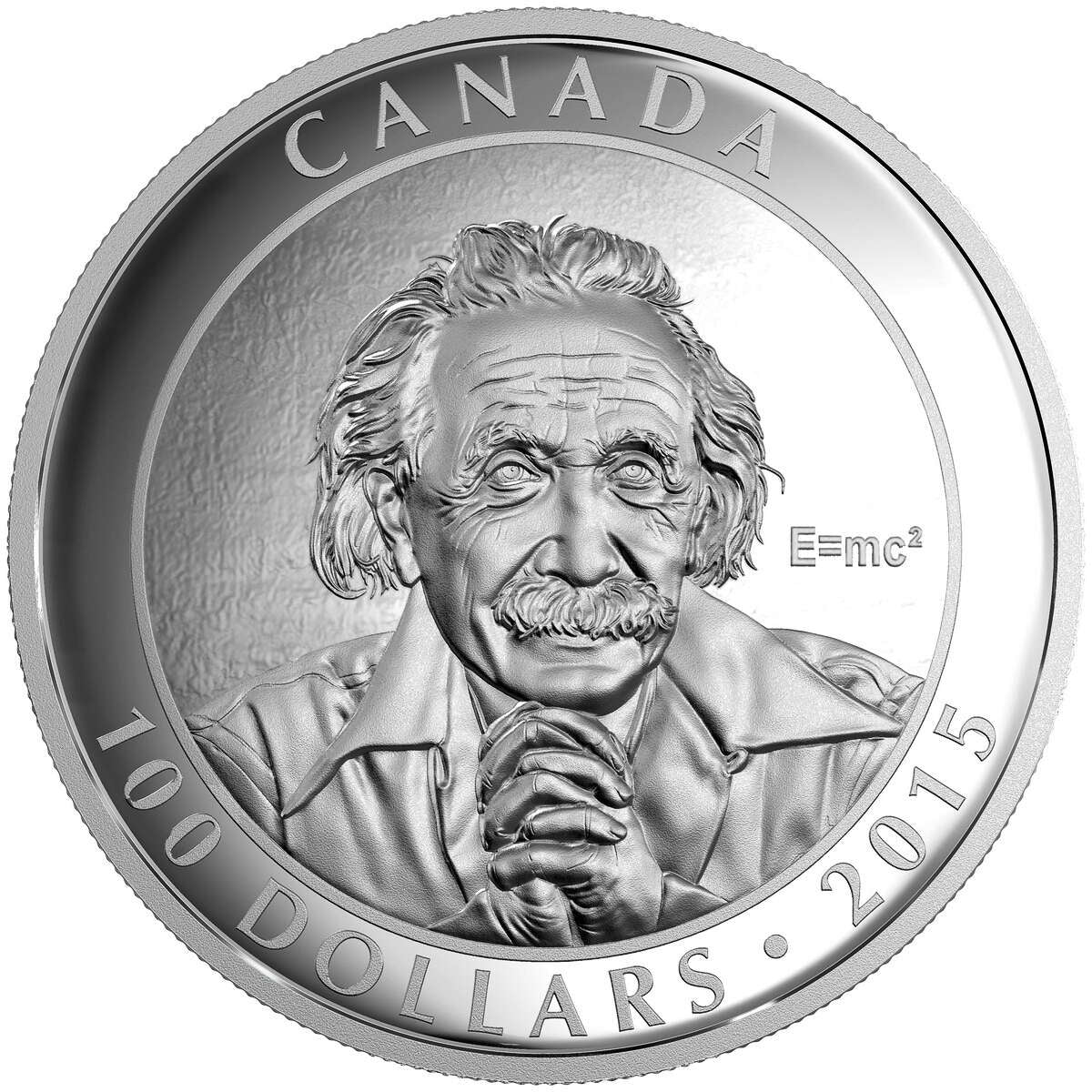 2015 $100 Albert Einstein Special Theory of Relativity: Celebrating Canadian Photographer Yousuf Karsh - Pure Silver Coin Default Title