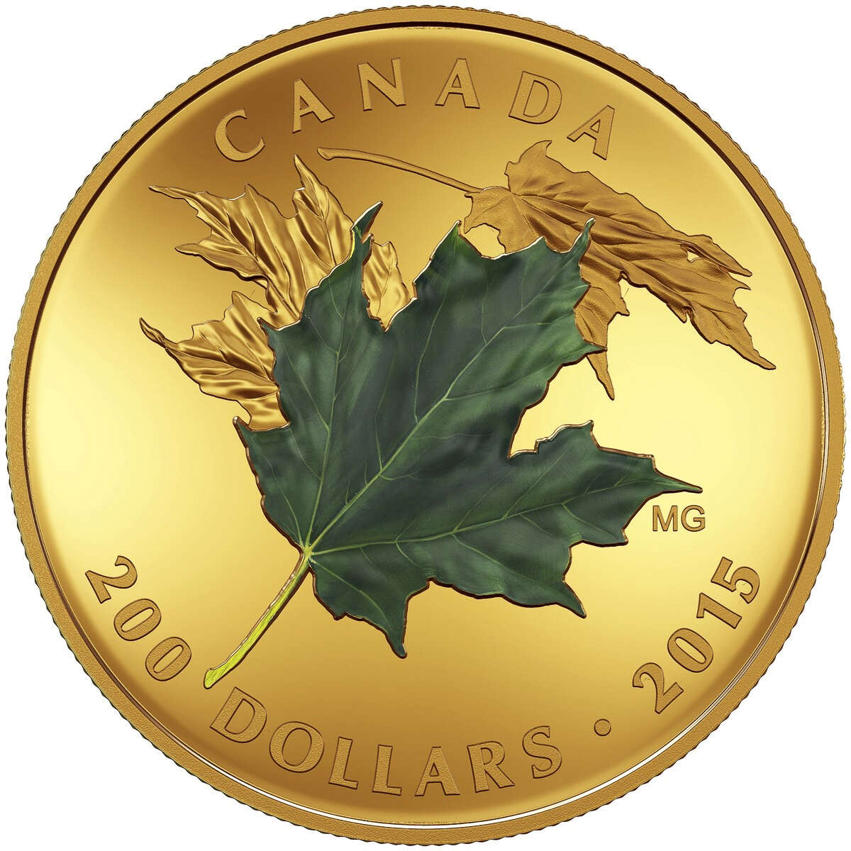 2015 $200 Alluring Maple Leaves of Fall - Pure Gold 3-Coin Set Default Title