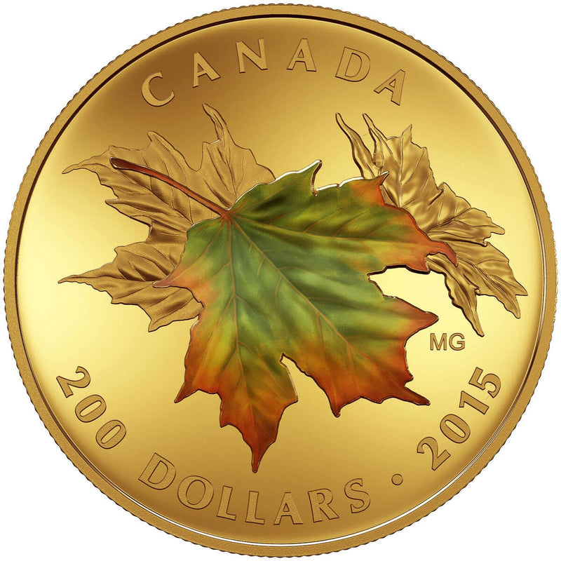 2015 $200 Alluring Maple Leaves of Fall - Pure Gold 3-Coin Set Default Title