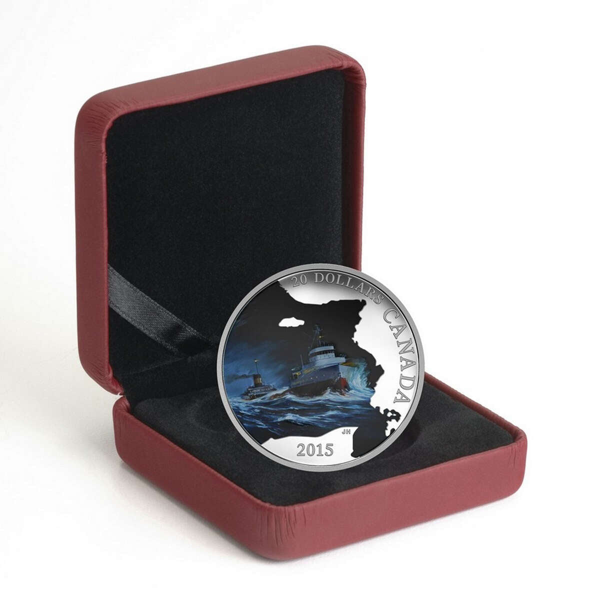 2015 $20 Lost Ships in Canadian Waters: S.S. Edmund Fitzgerald - Pure Silver Coin Default Title