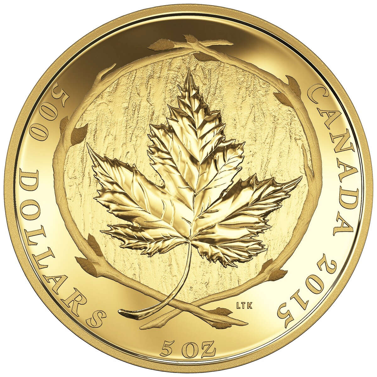 2015 $500 Maple Leaf - Pure Gold Coin Default Title