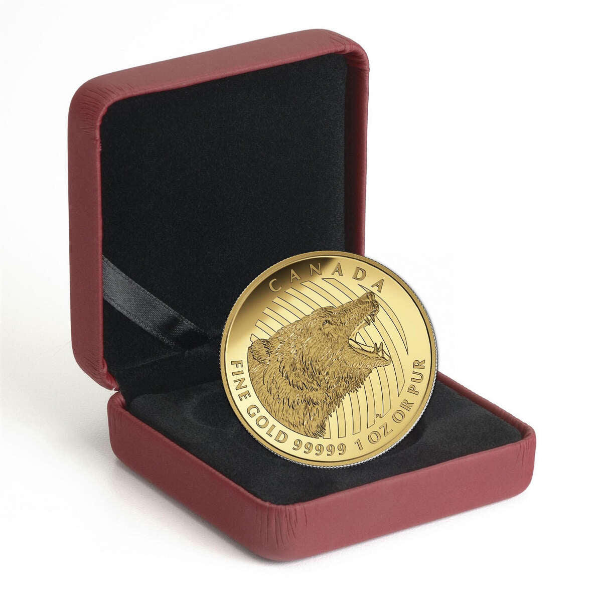2016 $200 Roaring Grizzly Bear - Pure Gold Coin