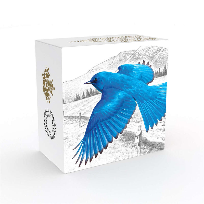 2016 $20 The Migratory Birds Convention: 100 Years of Protection The Mountain Bluebird - Pure Silver Coin Default Title