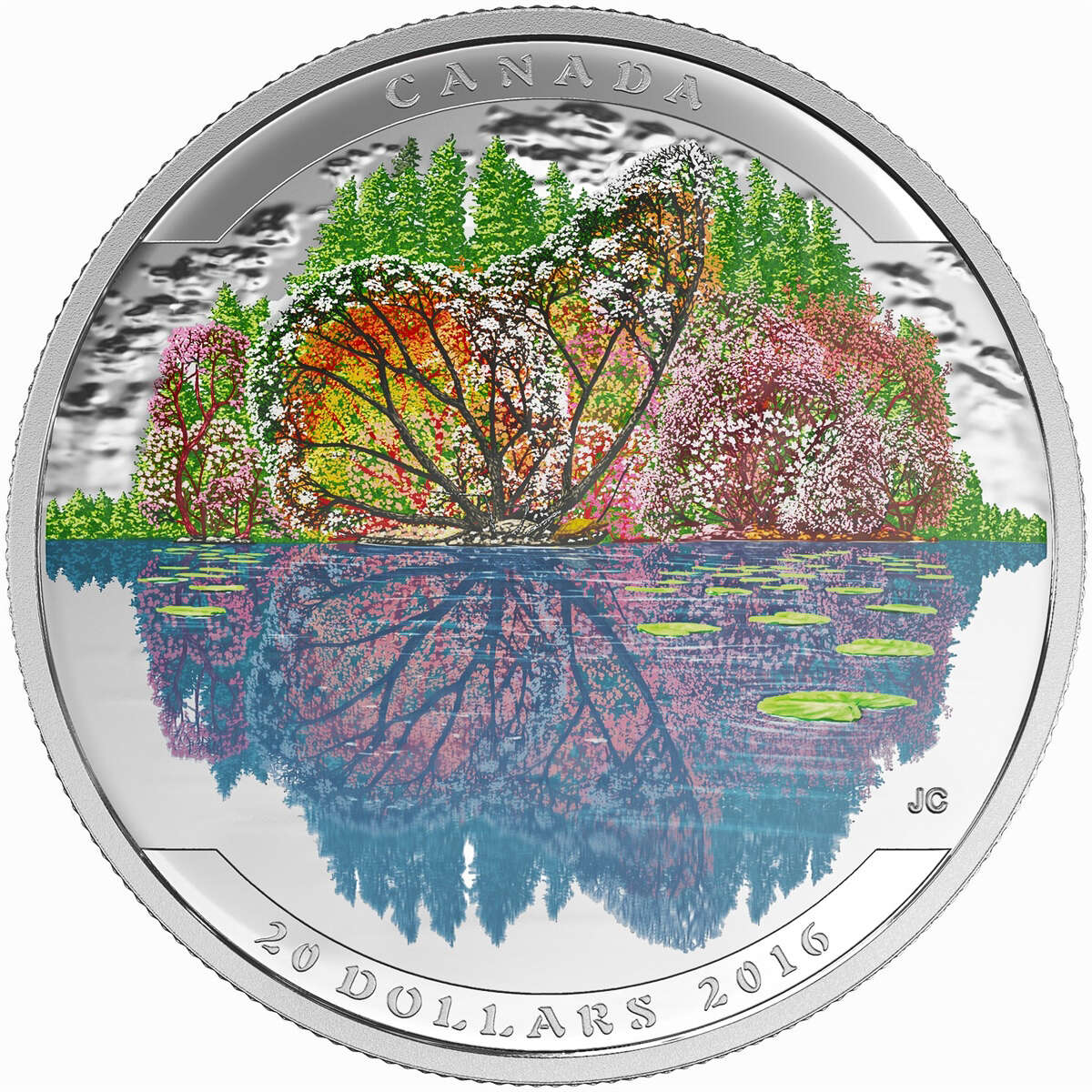 2016 $20 Landscape Illusion: Butterfly - Pure Silver Coin Default Title