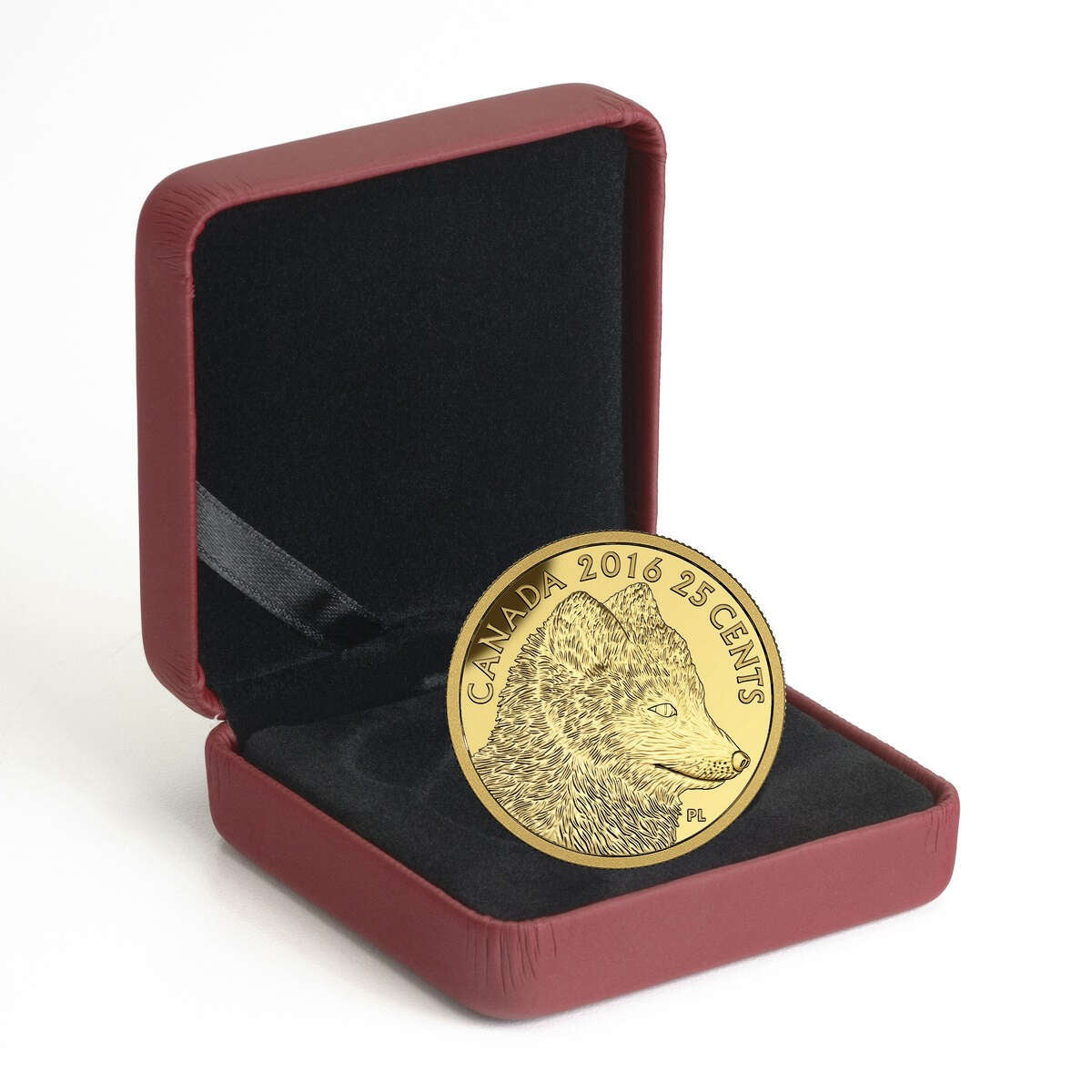 2016 25c Predator vs Prey: Traditional Arctic Fox - Pure Gold Coin