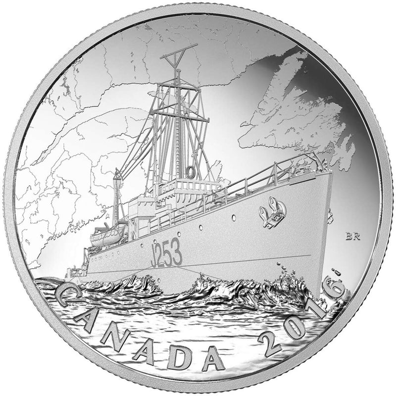 2016 $20 The Canadian Home Front: Patrol Against U-Boats - Pure Silver Coin Default Title