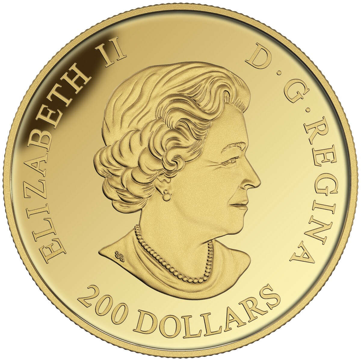 2016 $200 Tall Ships Legacy: Bluenose - Pure Gold Coin