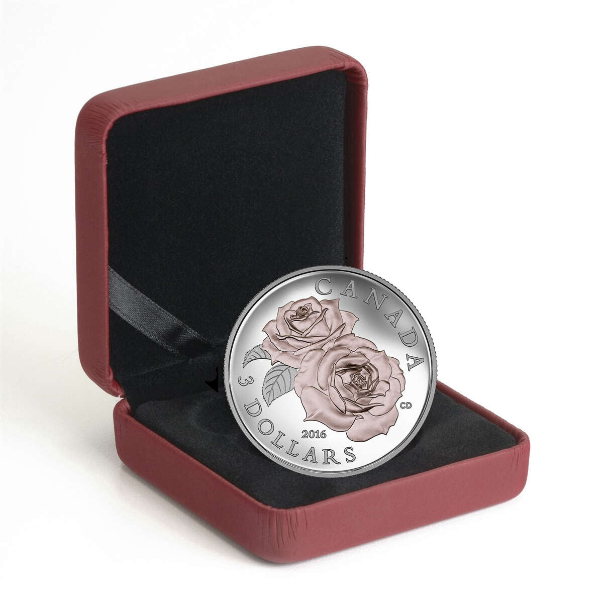 2016 $3 Queen Elizabeth Rose - Pure Silver Coin