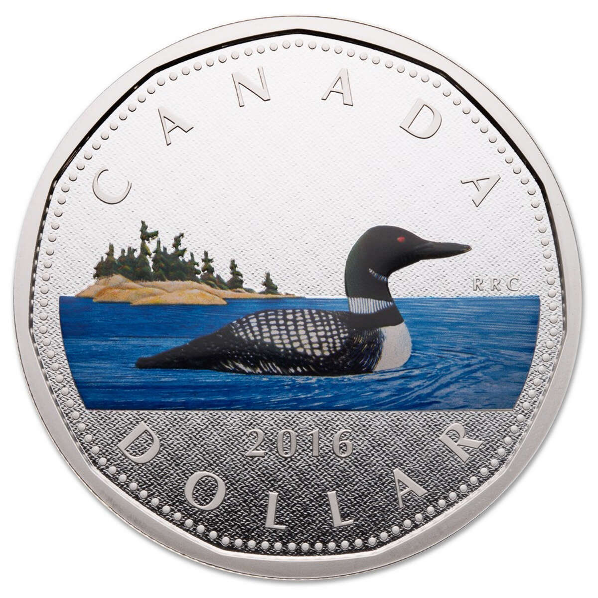 2016 $1 Coloured Big Coin Series: Loon - Pure Silver Coin *SOLD OUT AT THE RCM* Default Title