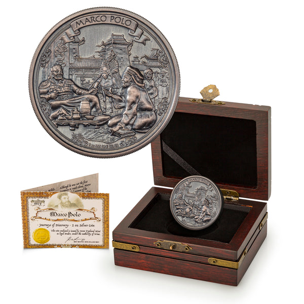 2015 $5 Journeys of Discovery: Marco Polo - Pure Silver Coin