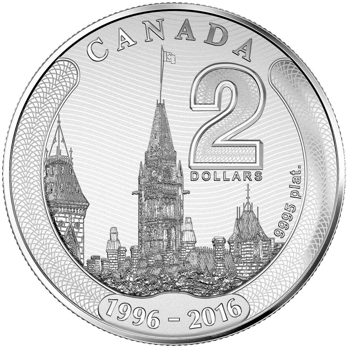 2016 $2 20 Years in the Minting - 4-Coin Pure Gold and Platinum Set