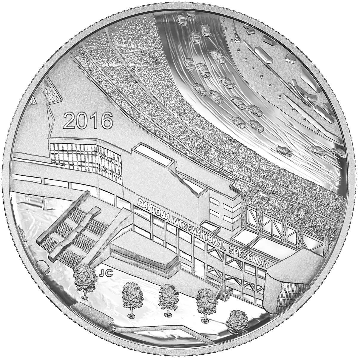 2016 Daytona - 1/2 oz Pure Silver Medallion Default Title