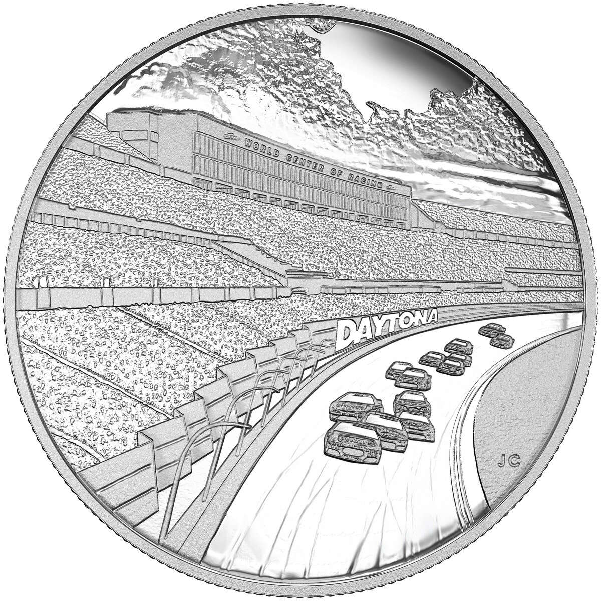 2016 Daytona - 1/2 oz Pure Silver Medallion Default Title