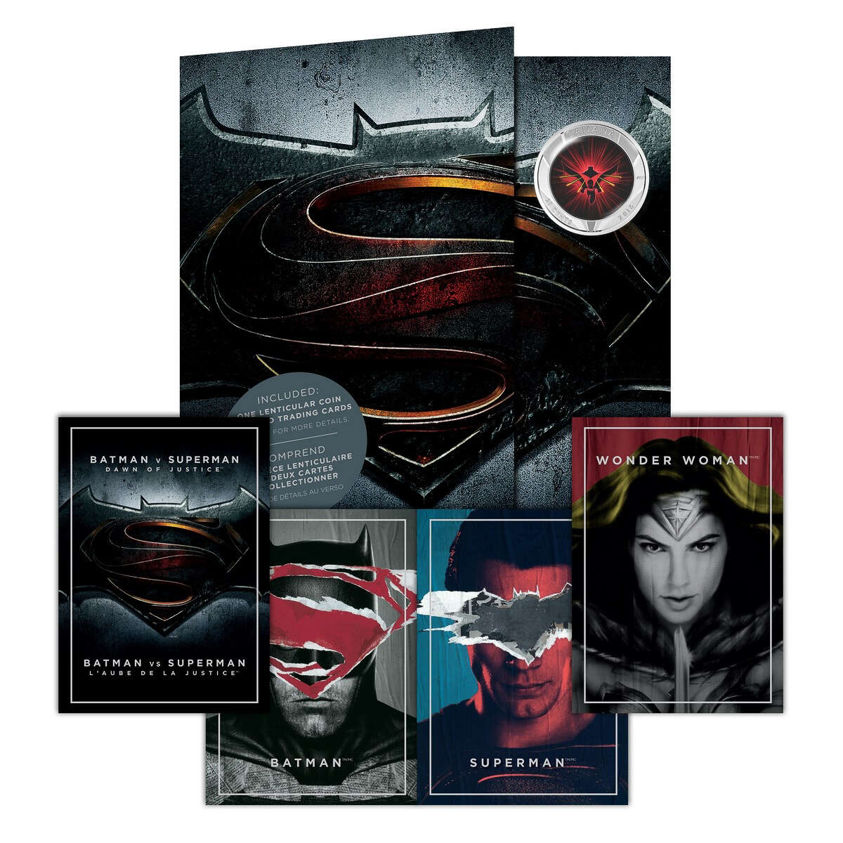 2016 25c <i>Batman v Superman: Dawn of Justice<sup>TM</sup></i> - Lenticular Coin Default Title