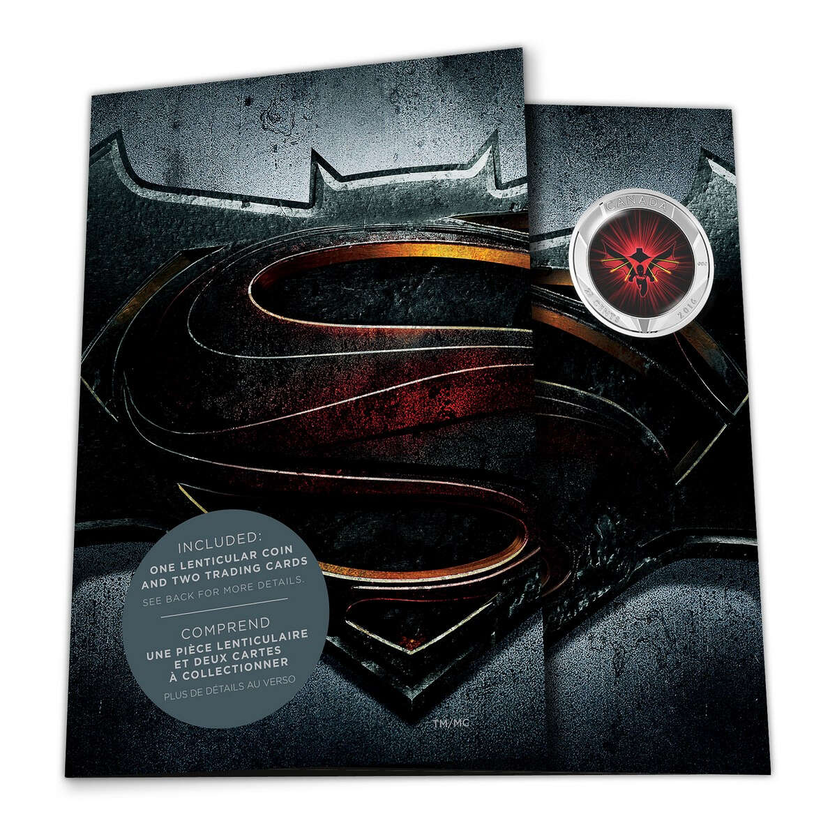 2016 25c <i>Batman v Superman: Dawn of Justice<sup>TM</sup></i> - Lenticular Coin Default Title