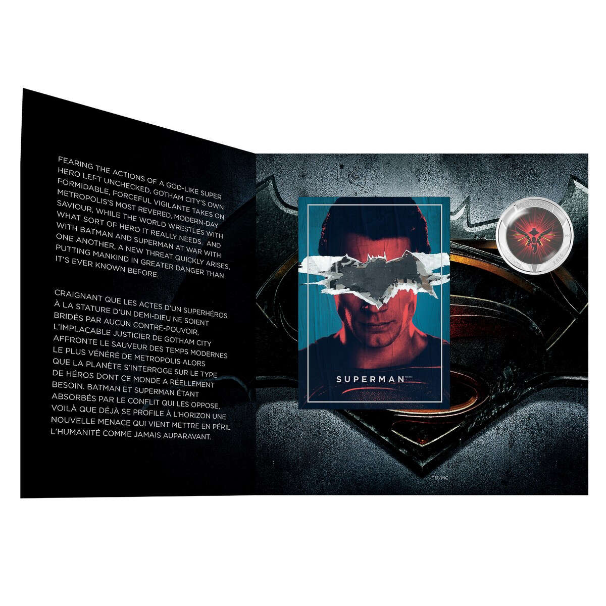 2016 25c <i>Batman v Superman: Dawn of Justice<sup>TM</sup></i> - Lenticular Coin Default Title