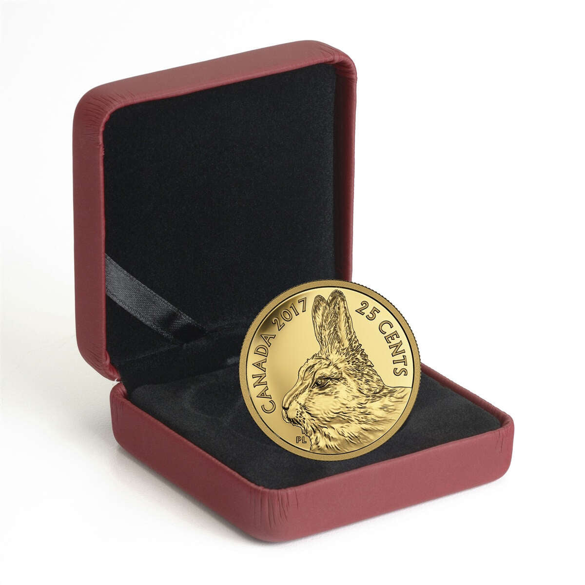 2017 25c Predator vs Prey: Traditional Arctic Hare - Pure Gold Coin