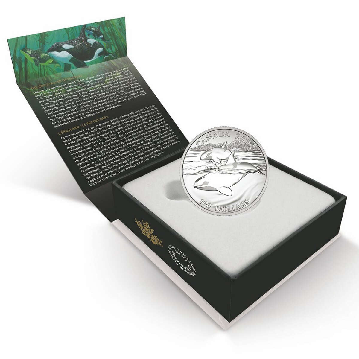 2016 $100 for $100 Orca Whale - Pure Silver Coin Default Title