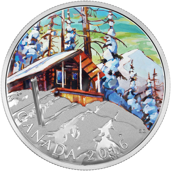 2016 $20 Canadian Landscapes: Ski Chalet - Pure Silver Coin