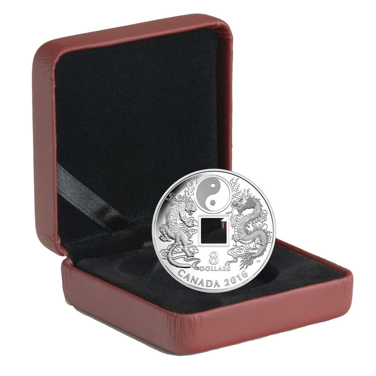 2016 $8 Tiger and Dragon Yin and Yang - Pure Silver Coin