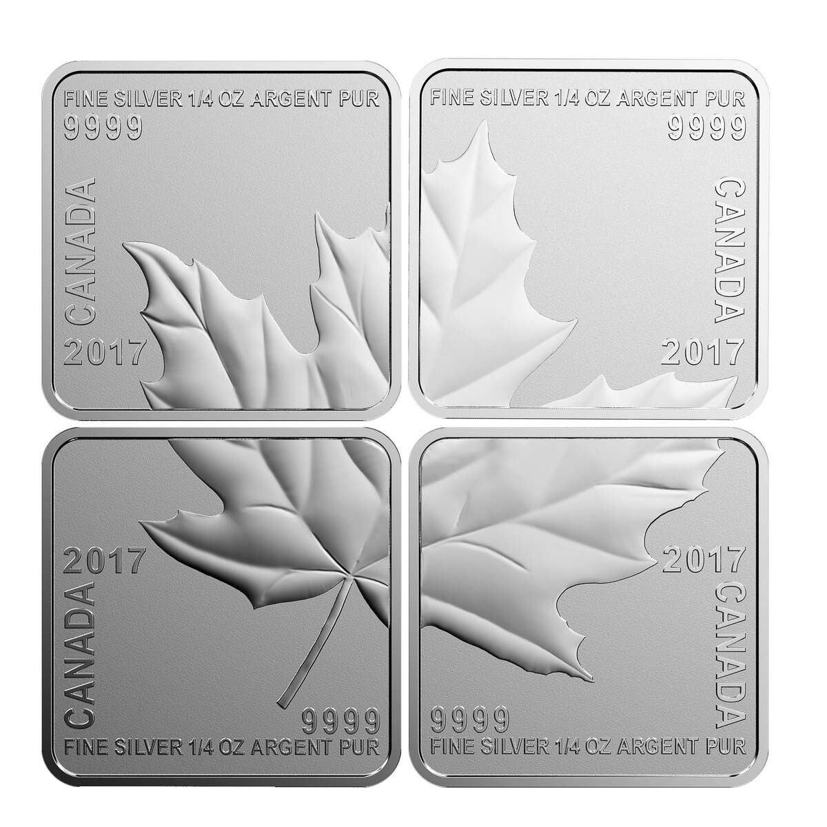 2017 Maple Leaf Quartet - Pure Silver 4-Piece Set Default Title