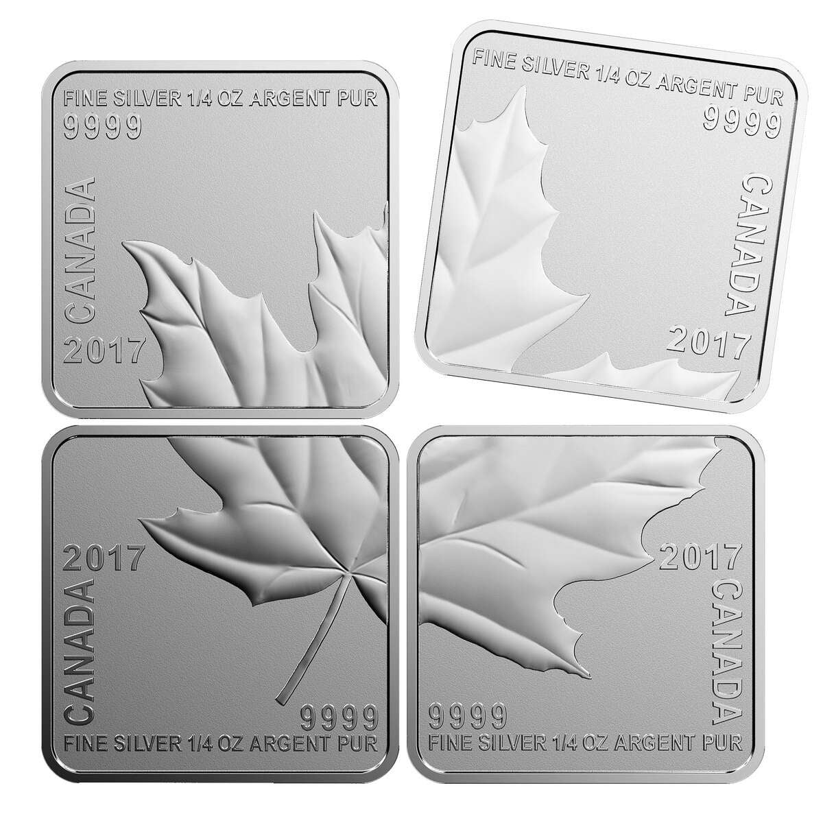 2017 Maple Leaf Quartet - Pure Silver 4-Piece Set Default Title