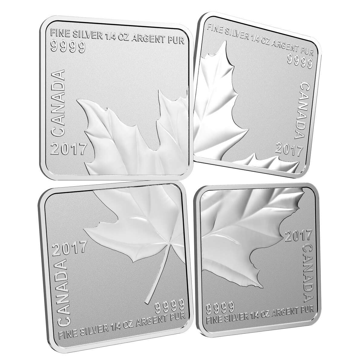 2017 Maple Leaf Quartet - Pure Silver 4-Piece Set Default Title