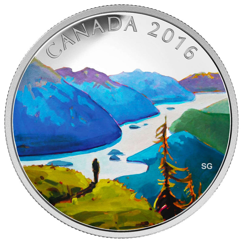 2016 $20 Canadian Landscapes: Reaching the Top - Pure Silver Coin Default Title