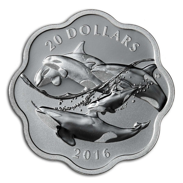 | (2011) Whale Orca - Coin Silver Fine .9999 SILVER FINE orca シャチ 純銀 カナダ 限定 The Mint Canadian Royal コレクション